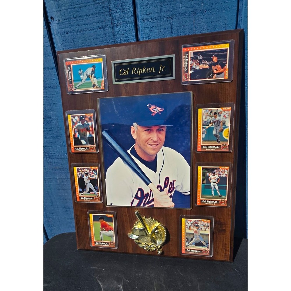 Cal Ripkin Jr. Commemorative Wooden Display Plaque Baltimore Orioles Baseball